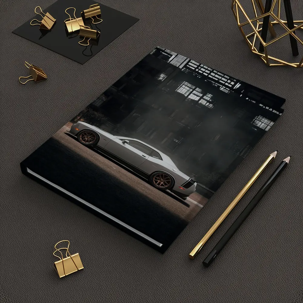 Dodge Challenger Gray Muscle Car Abandoned City – Notebooks