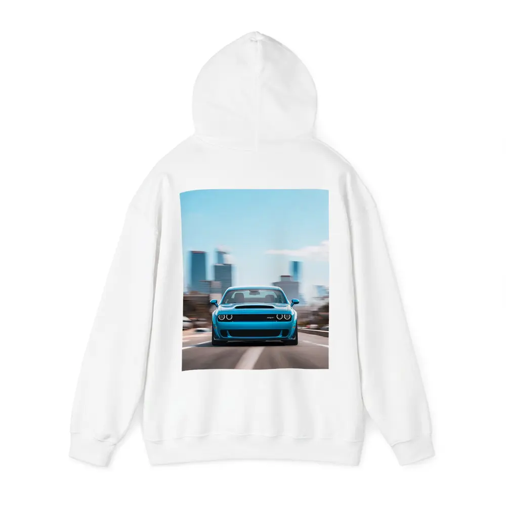 Dodge Challenger SRT Blue City Highway Drive – Hoodies