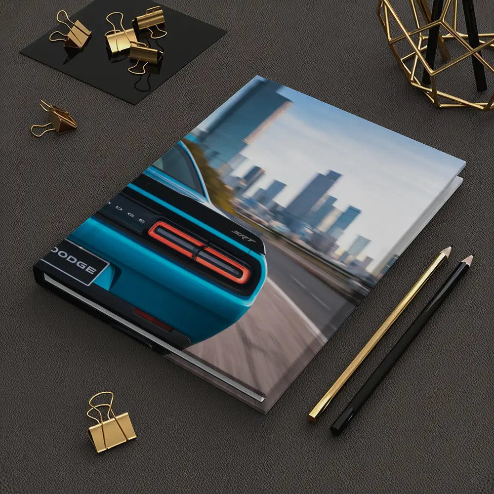 Dodge Challenger SRT Rear City Skyline – Notebooks