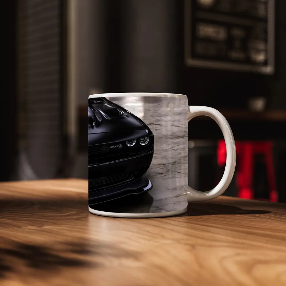 Dodge Challenger SRT Black Marble Floor – Mugs