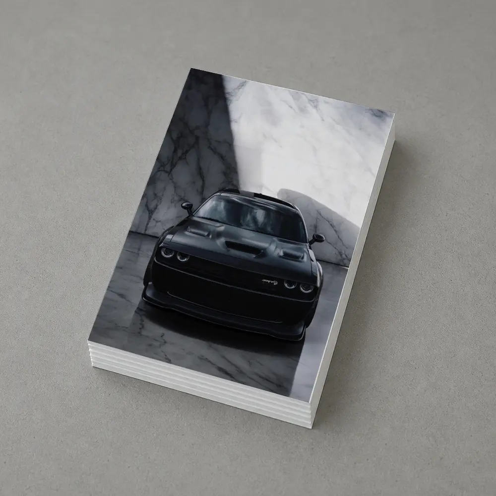 Dodge Challenger SRT Hellcat Black Marble Interior – Postcards