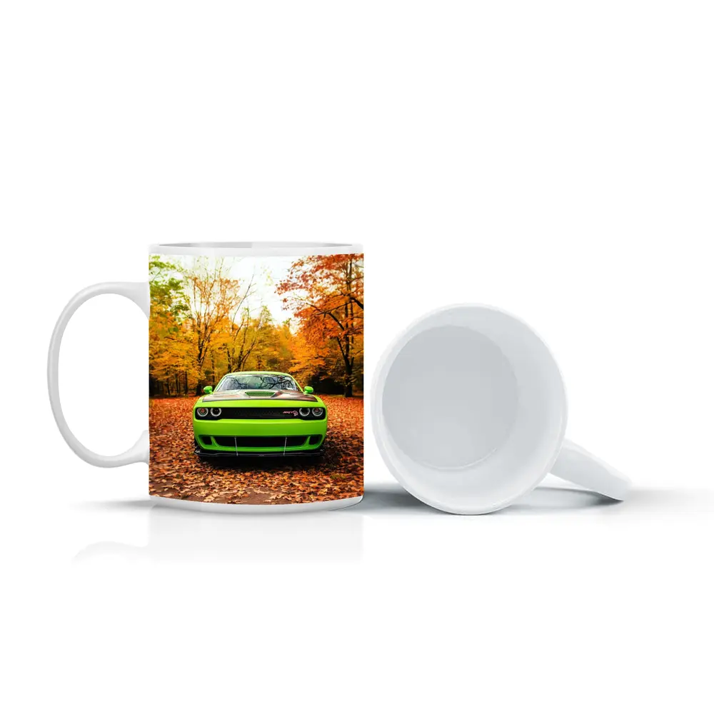 Dodge Challenger SRT Green Autumn Forest – Mugs