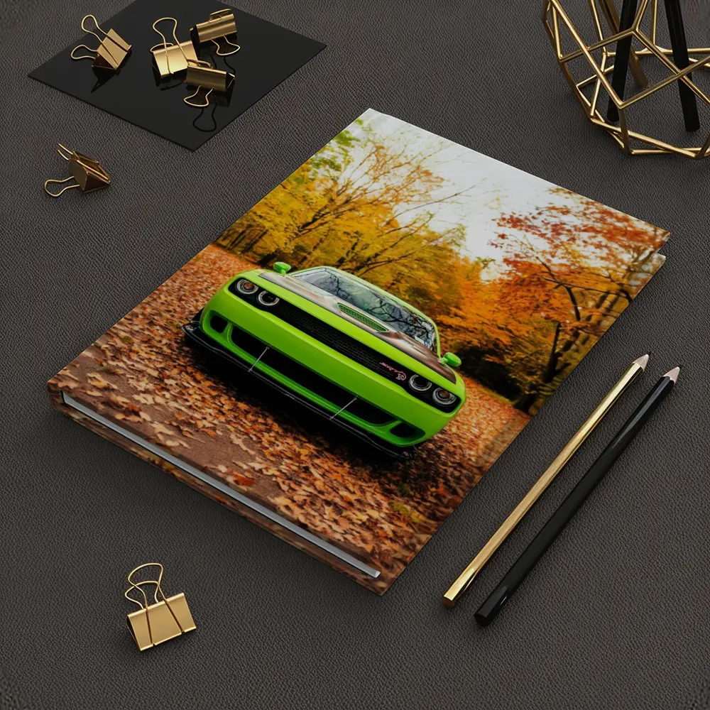 Dodge Challenger SRT Green Autumn Forest – Notebooks
