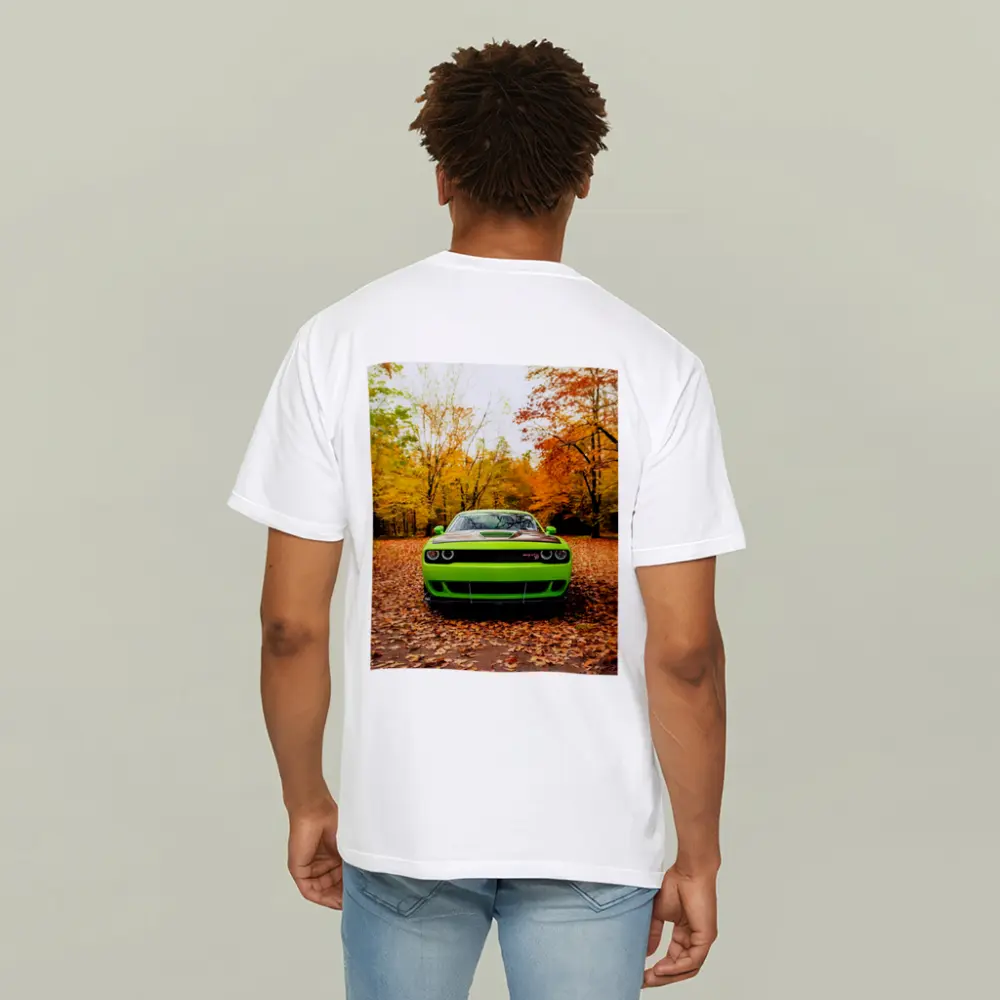 Dodge Challenger SRT Green Autumn Forest – T-Shirts