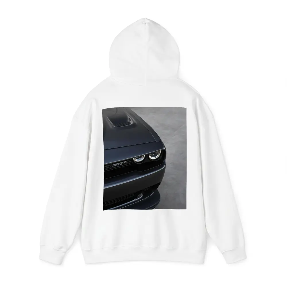 Dodge Challenger SRT Front Close Up Gray – Hoodies