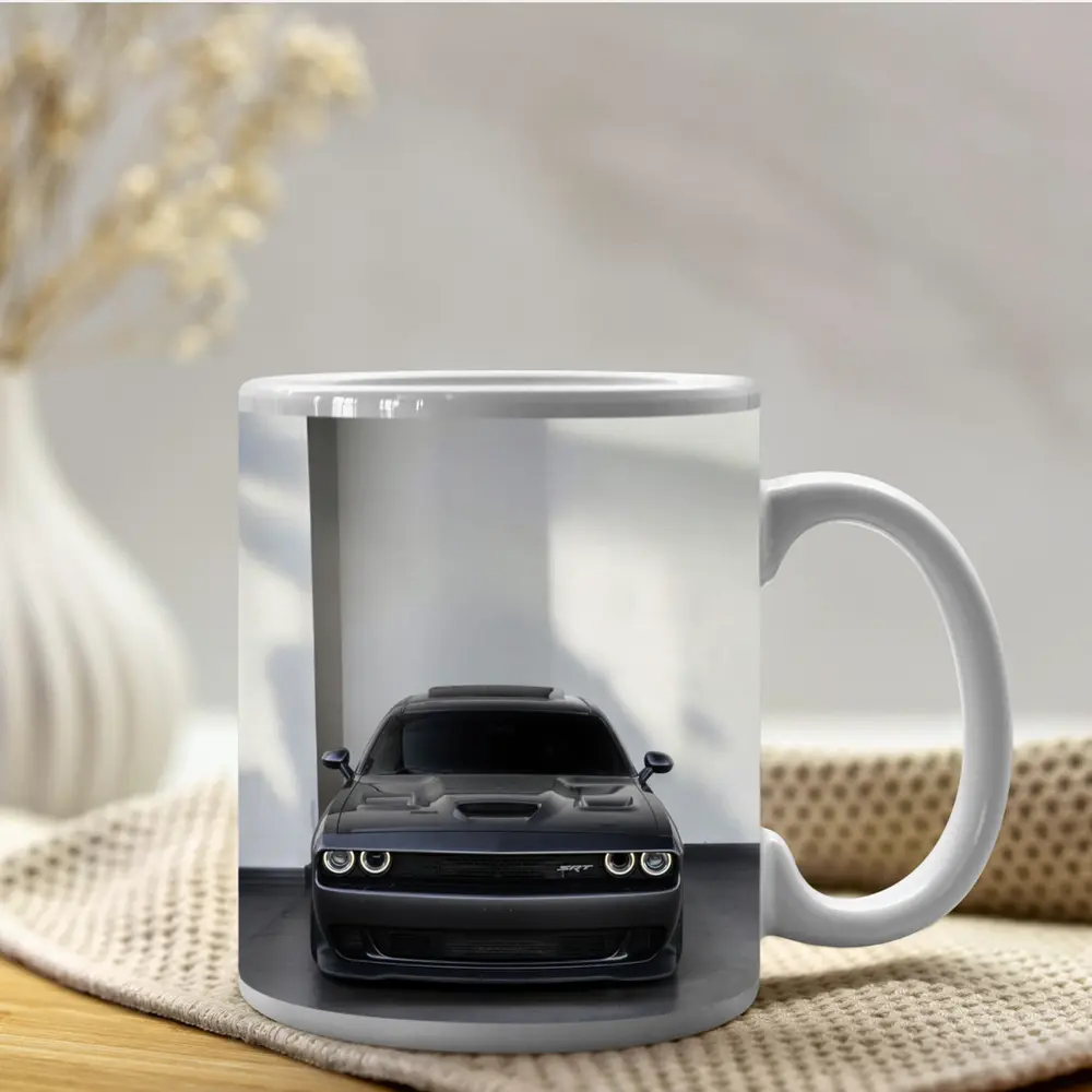 Dodge Challenger SRT Gray Indoor Parking – Mugs