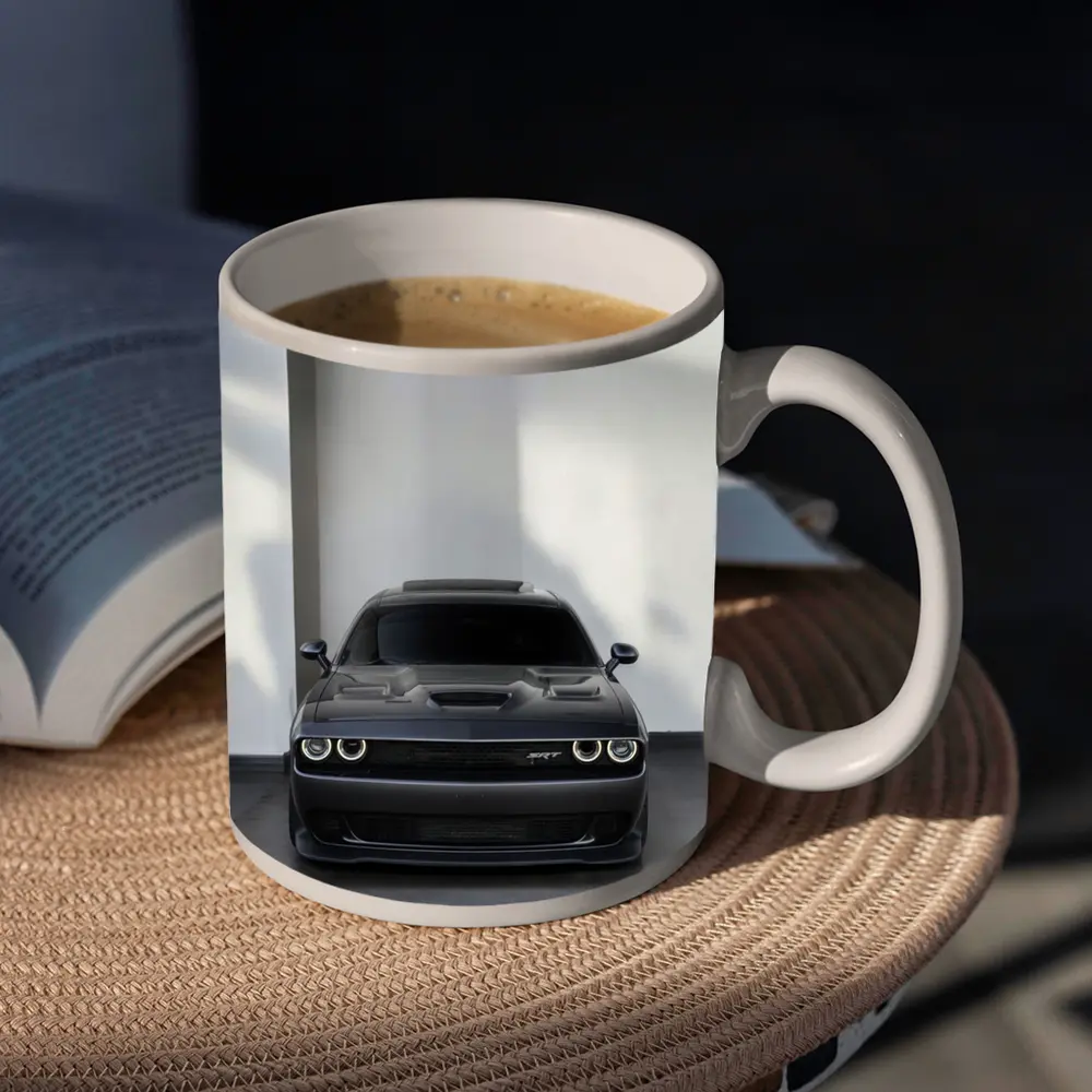 Dodge Challenger SRT Gray Indoor Parking – Mugs
