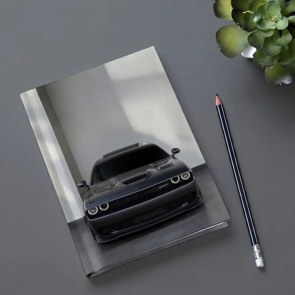 Dodge Challenger SRT Gray Indoor Parking – Notebooks