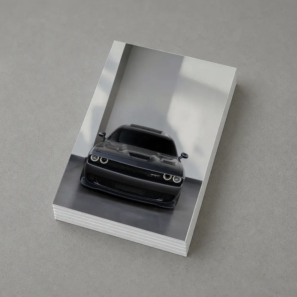 Dodge Challenger SRT Gray Indoor Parking – Postcards
