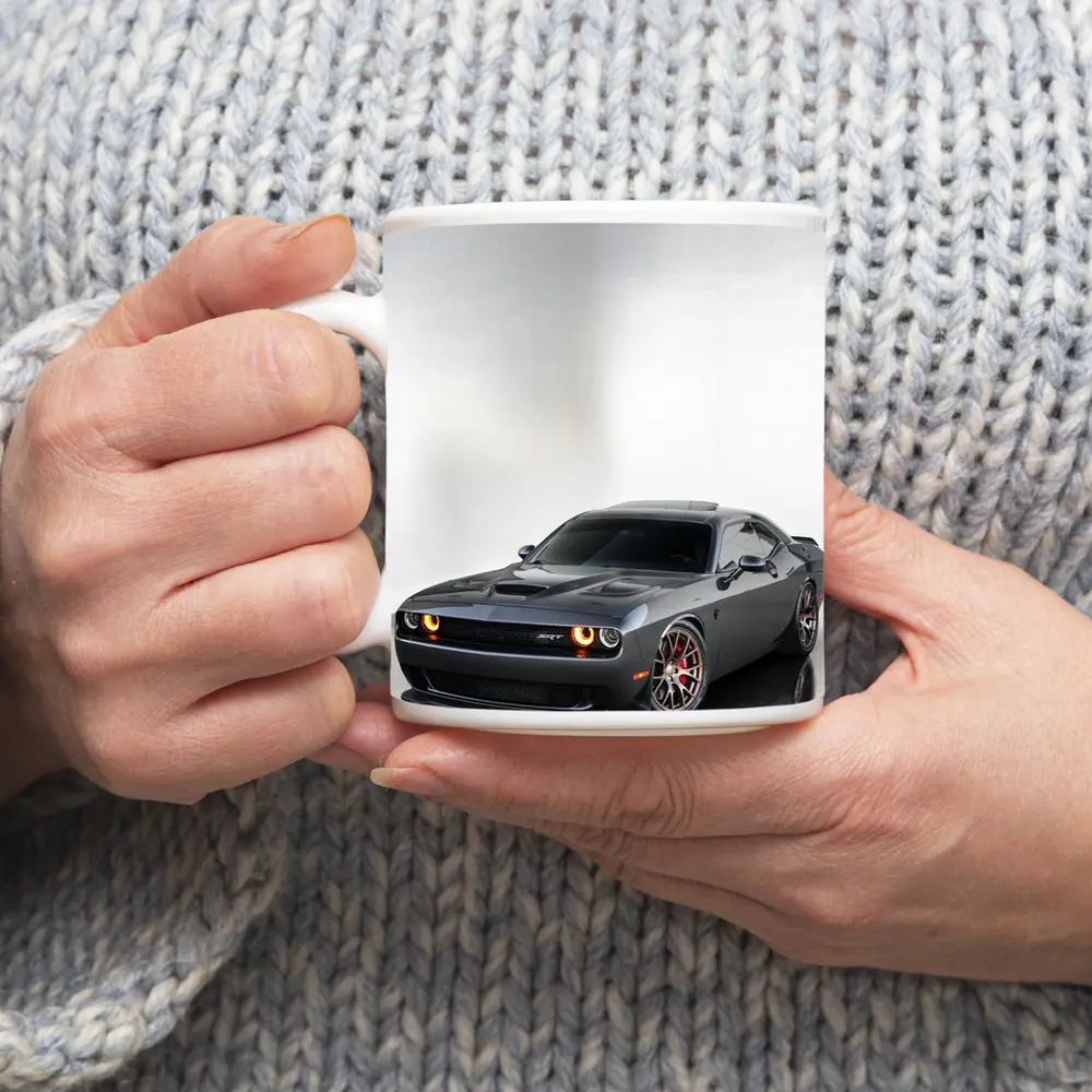 Dodge Challenger SRT Gray Studio Shot – Mugs