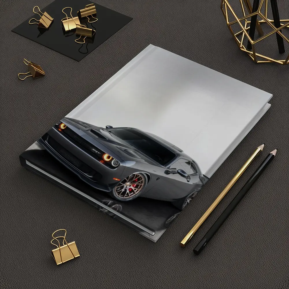 Dodge Challenger SRT Gray Studio Shot – Notebooks