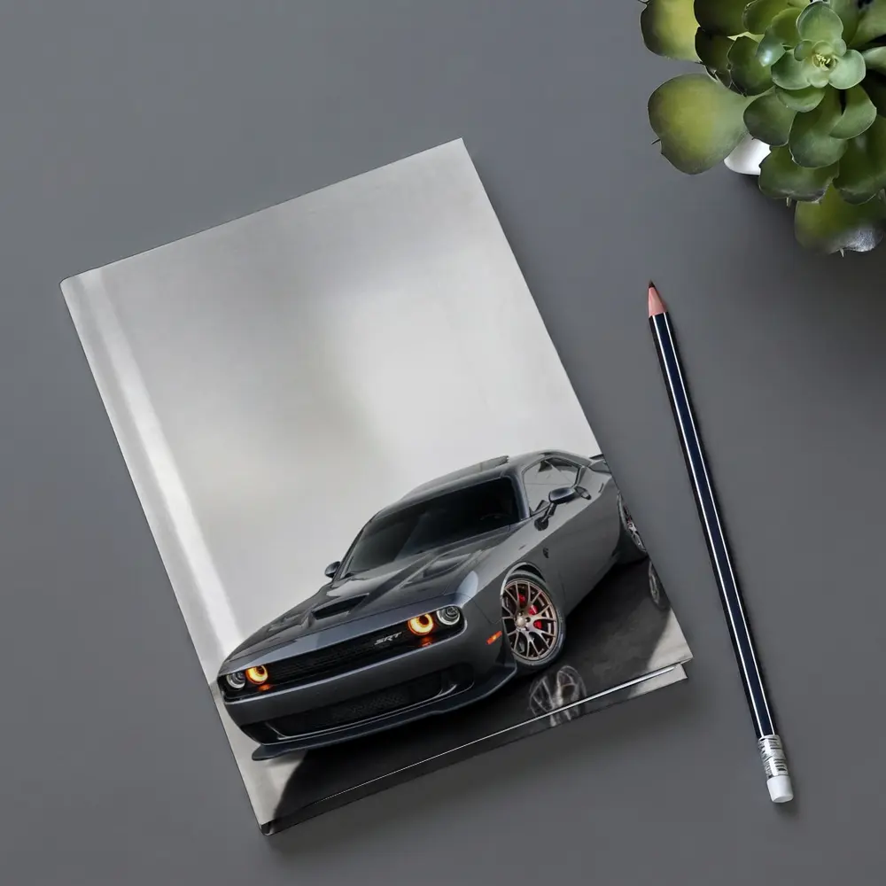 Dodge Challenger SRT Gray Studio Shot – Notebooks
