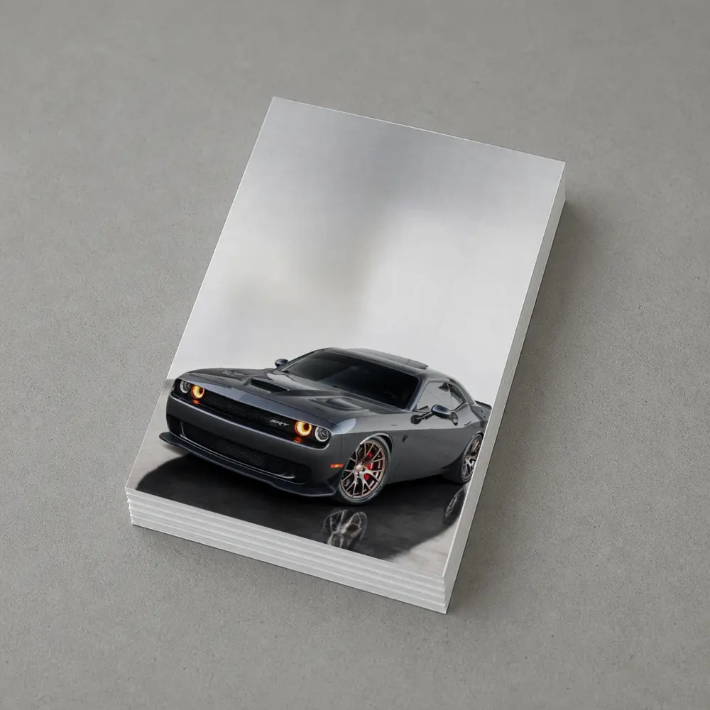 Dodge Challenger SRT Gray Studio Shot – Postcards