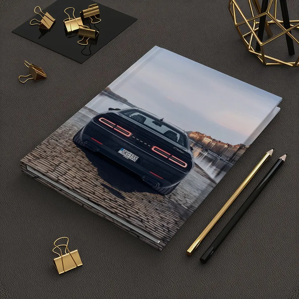 Dodge Challenger Rear View European Riverfront – Notebooks