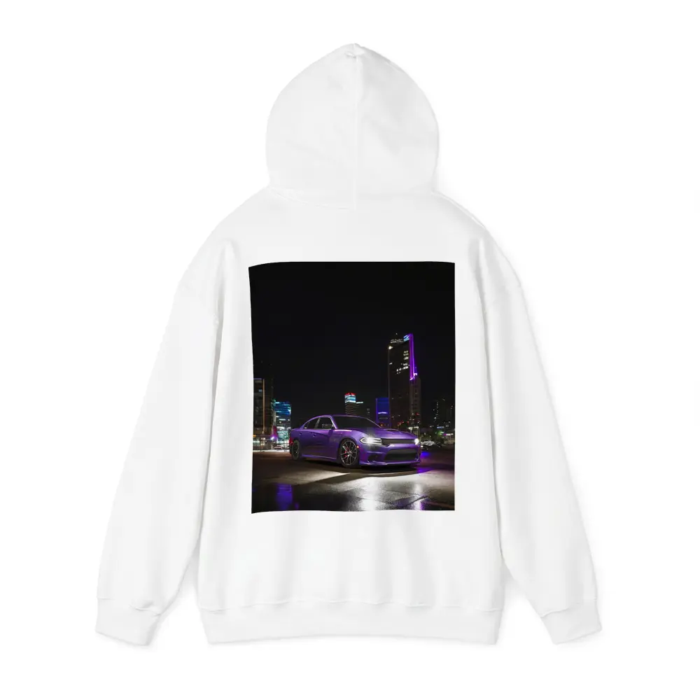 Dodge Charger Purple Night City Streets – Hoodies
