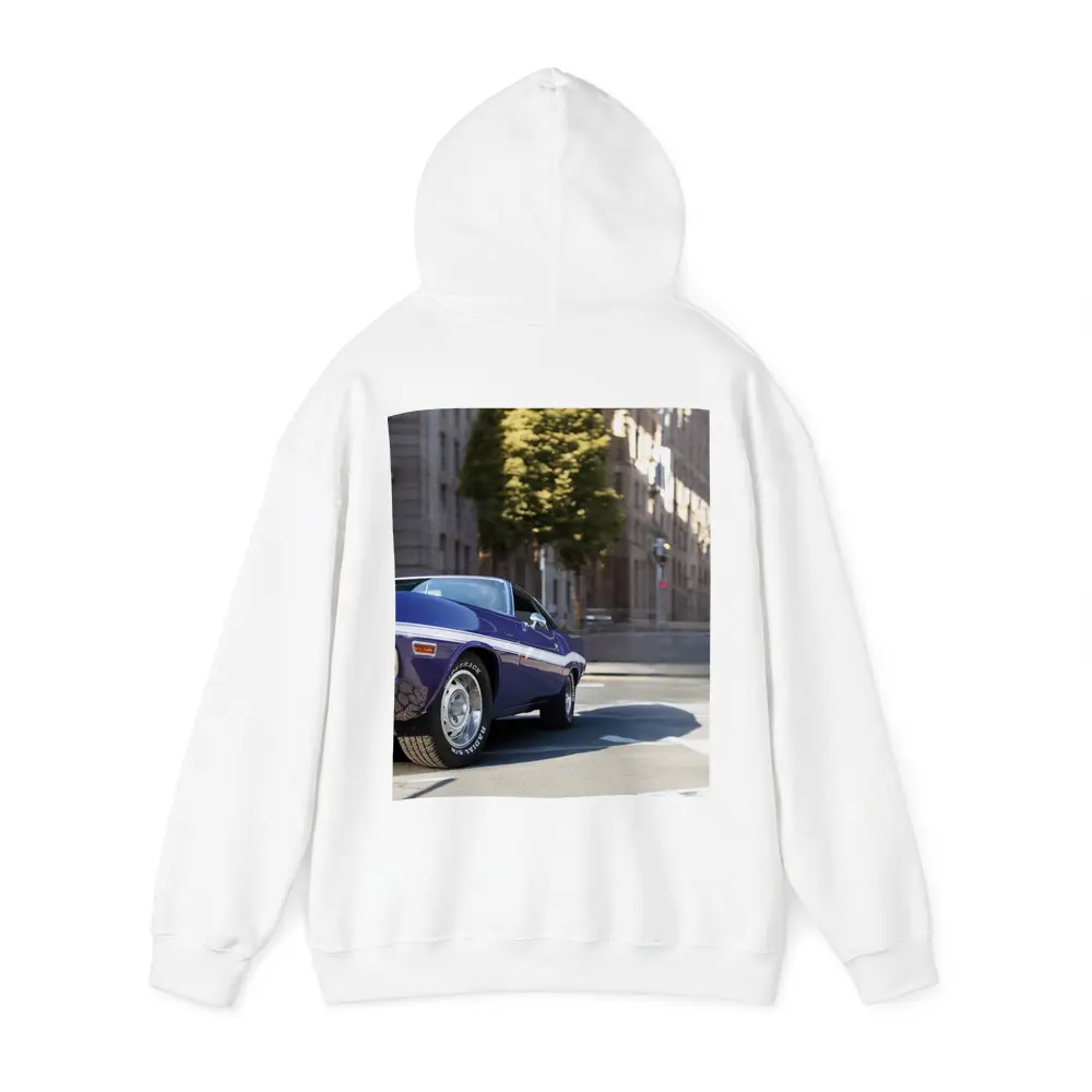 Dodge Challenger Classic Purple Street Shot – Hoodies