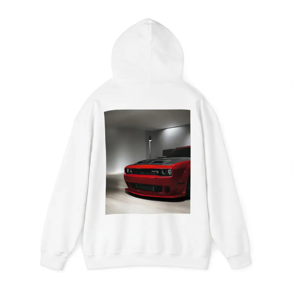 Dodge Challenger SRT Red Indoor Garage – Hoodies
