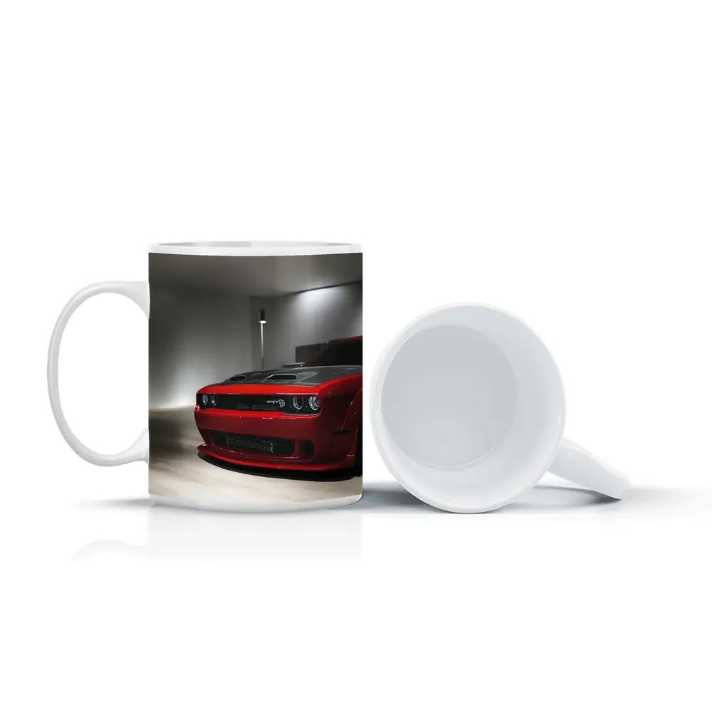 Dodge Challenger SRT Red Indoor Garage – Mugs