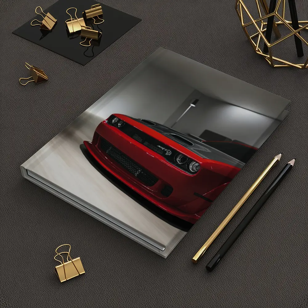 Dodge Challenger SRT Red Indoor Garage – Notebooks