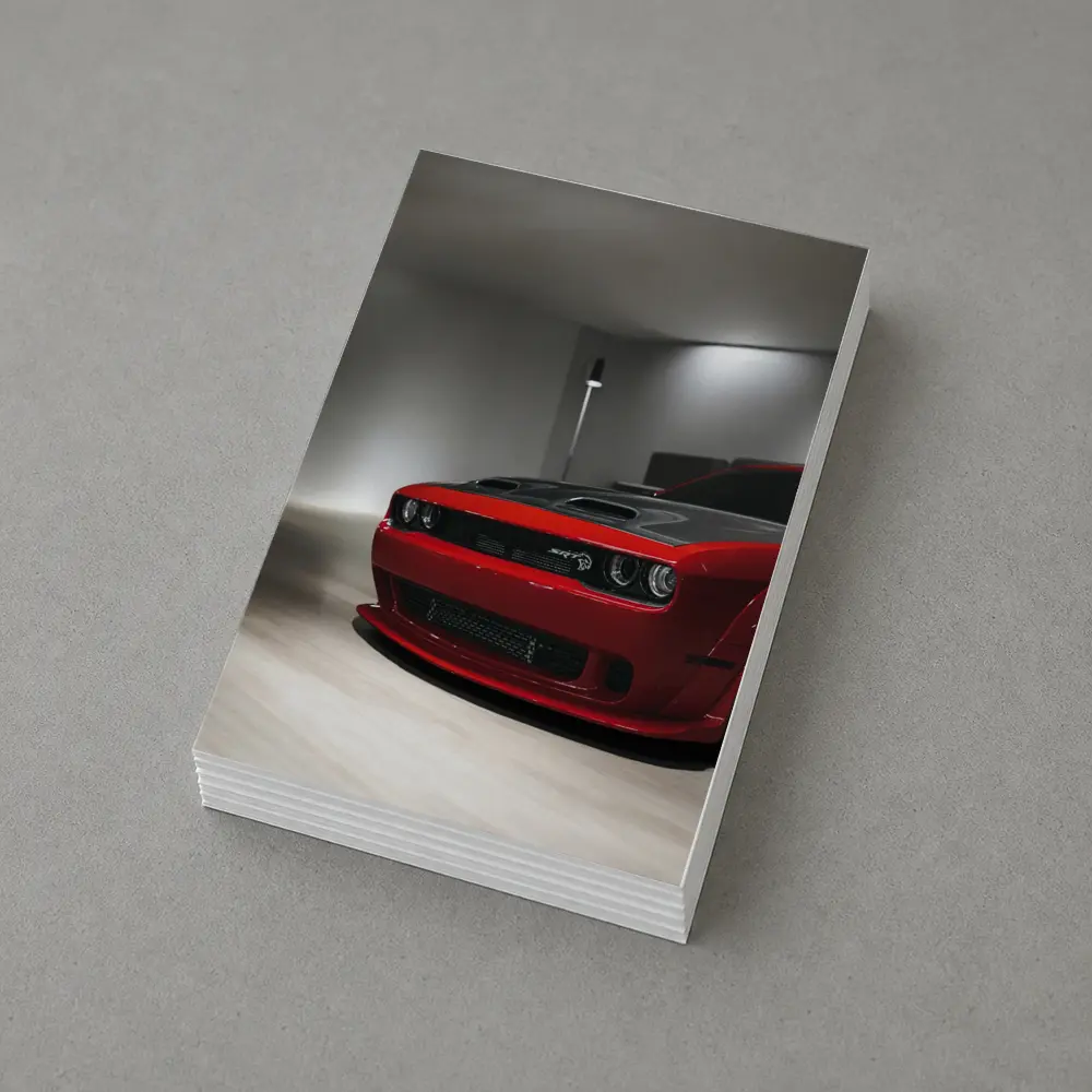 Dodge Challenger SRT Red Indoor Garage – Postcards