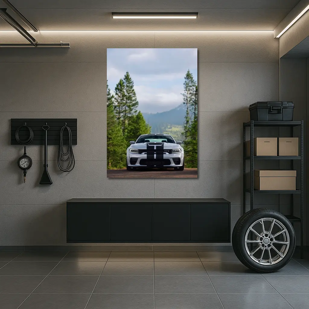 Dodge Charger SRT Forest Mountain Road – Wall Art