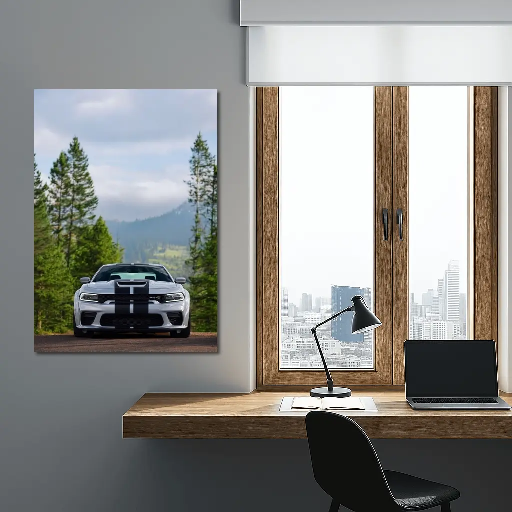 Dodge Charger SRT Forest Mountain Road – Wall Art