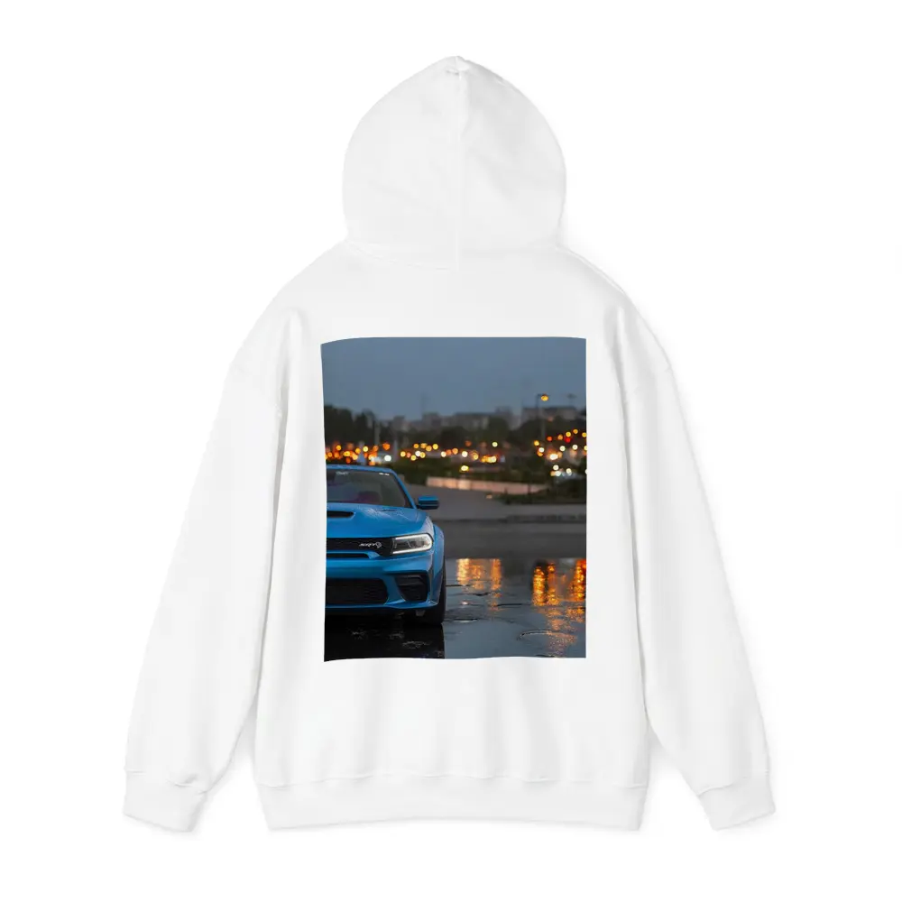 Dodge Charger SRT Blue Rainy City Night – Hoodies