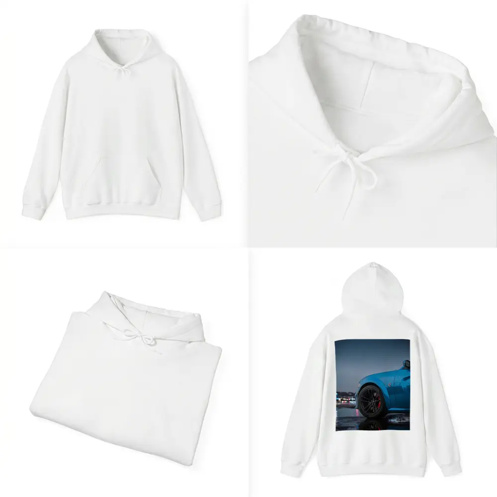Dodge Charger Blue Wet City Night – Hoodies