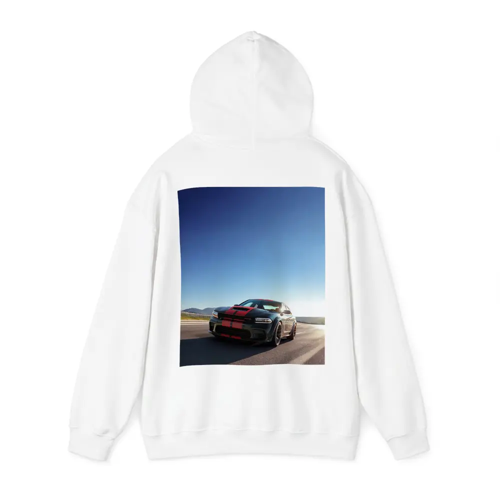 Dodge Charger Red Stripes Open Road – Hoodies