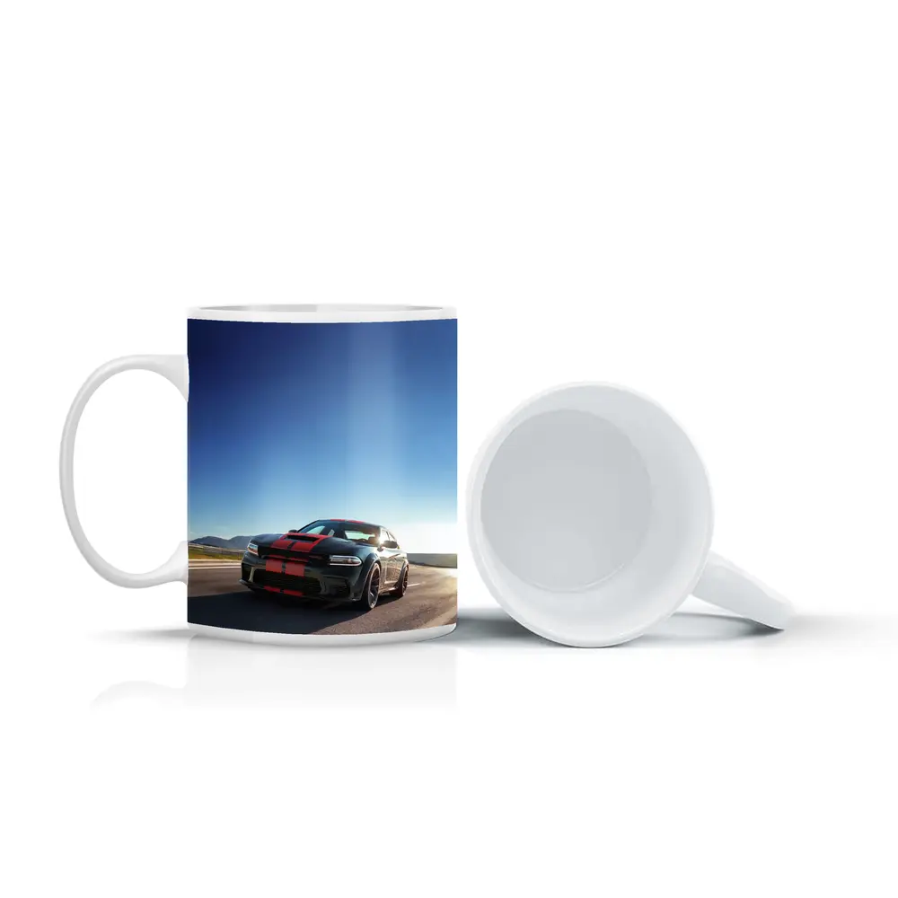 Dodge Charger Red Stripes Open Road – Mugs