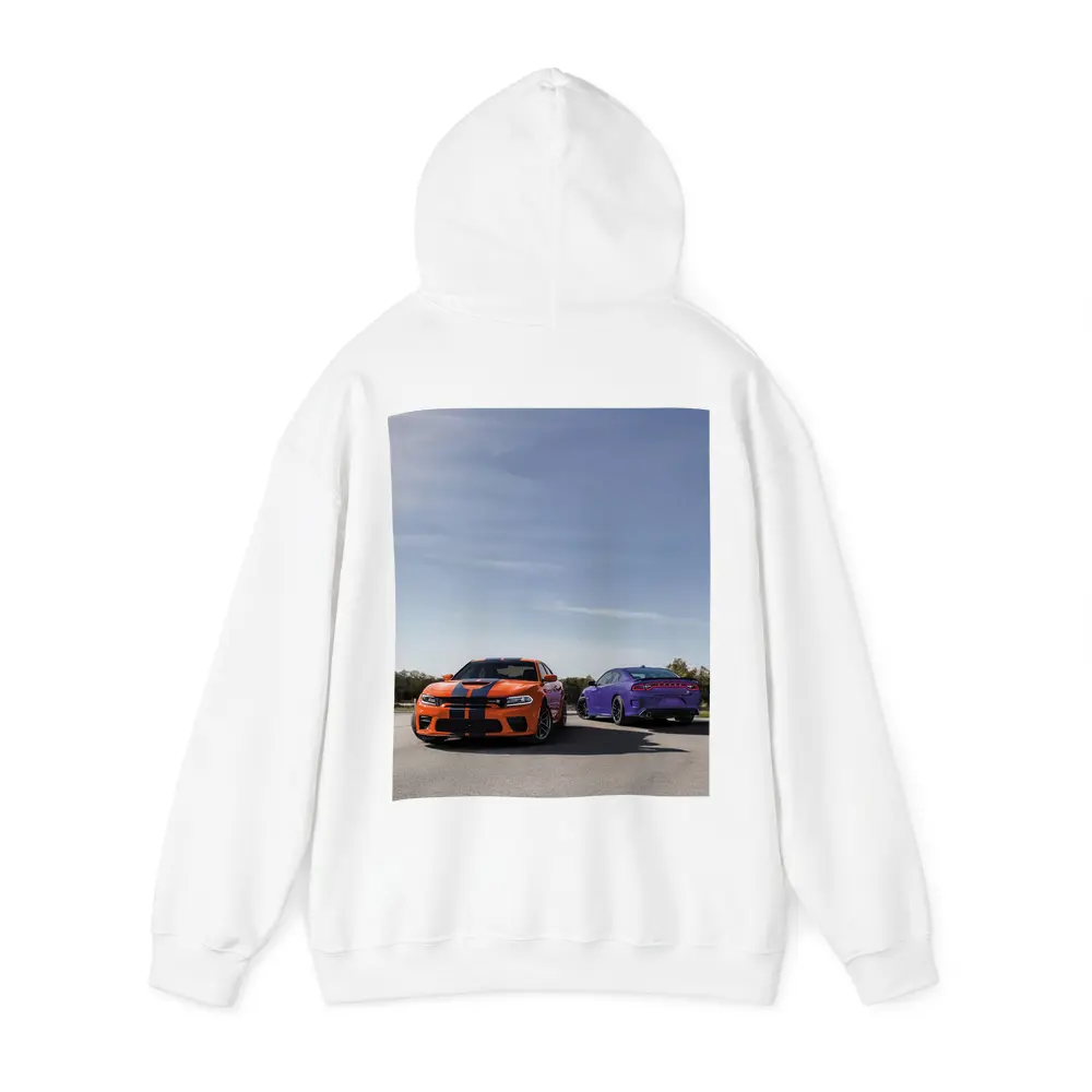 Dodge Charger Orange Purple Duo Road – Hoodies