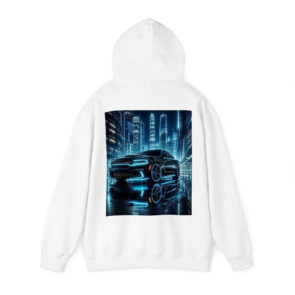 Dodge Charger Neon Lights City Night – Hoodies