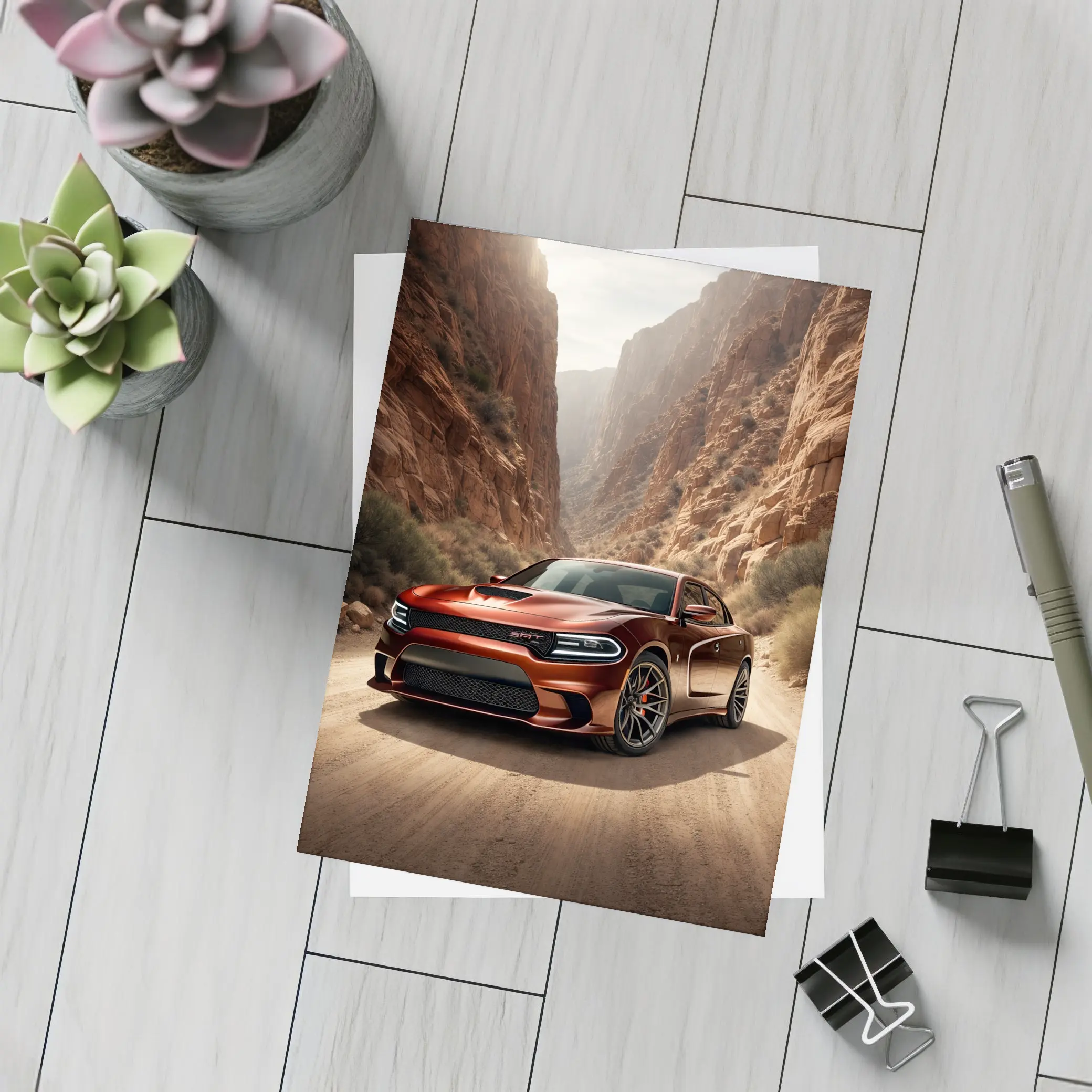 Dodge Charger SRT Canyon Desert Road – Postcards