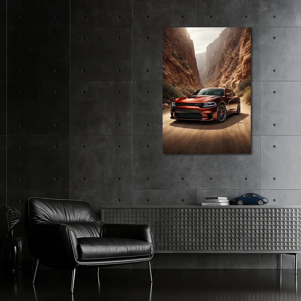 Dodge Charger SRT Canyon Desert Road – Wall Art