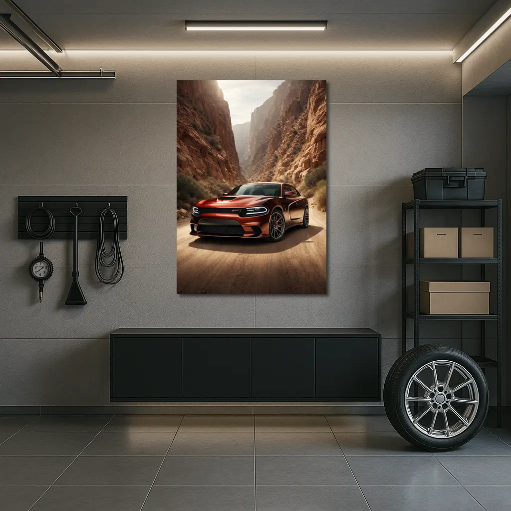 Dodge Charger SRT Canyon Desert Road – Wall Art