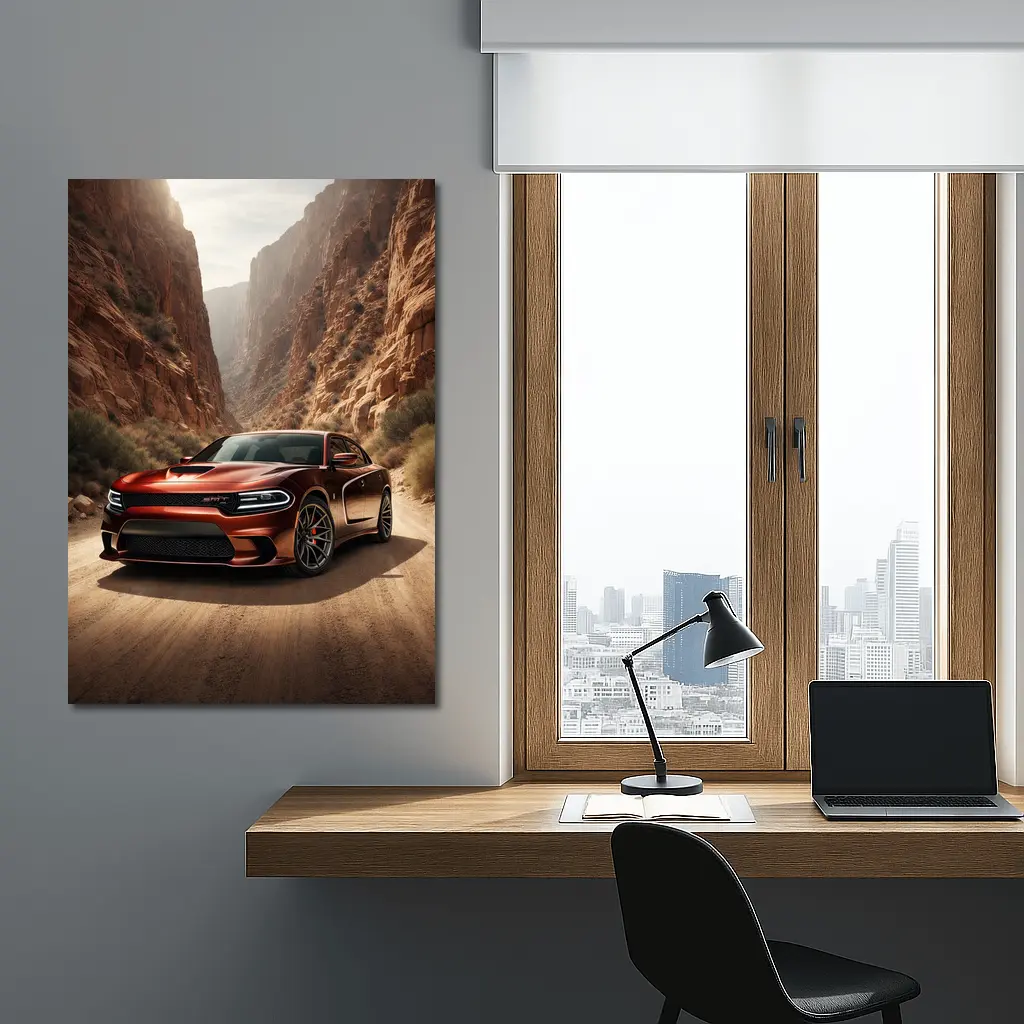 Dodge Charger SRT Canyon Desert Road – Wall Art
