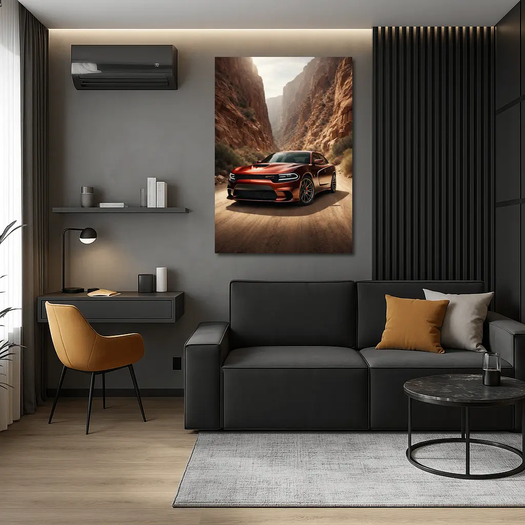 Dodge Charger SRT Canyon Desert Road – Wall Art
