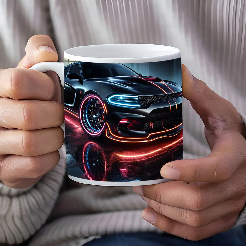 Dodge Charger SRT Hellcat Neon Night – Mugs