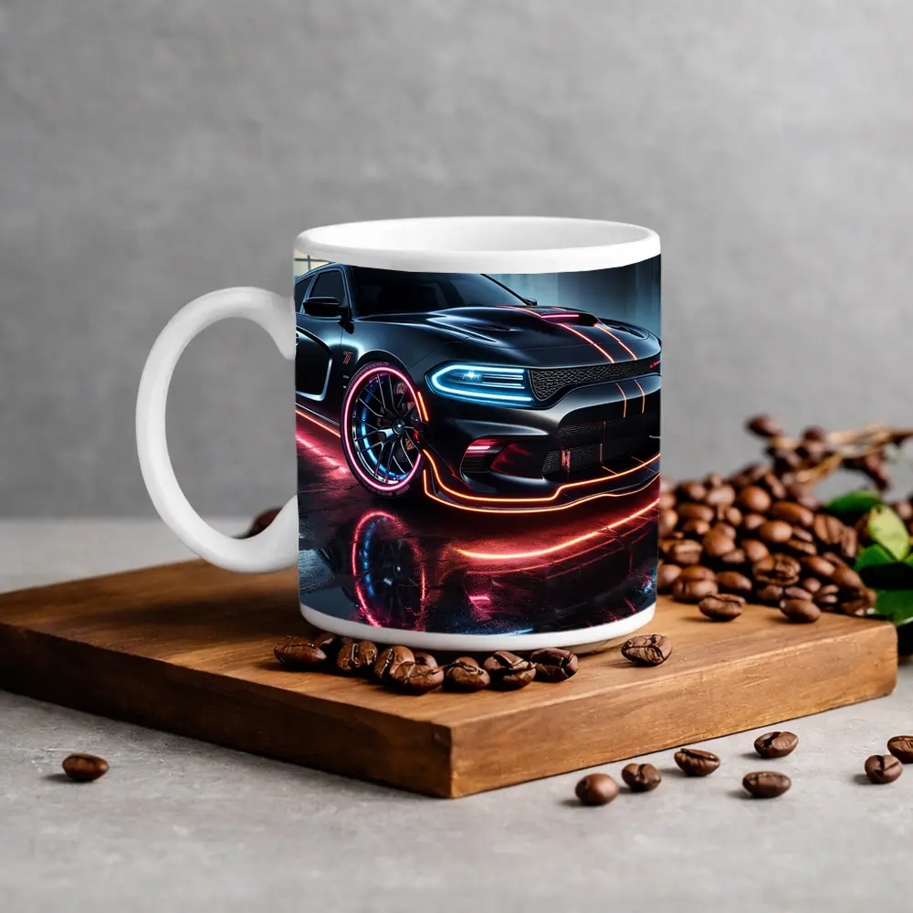 Dodge Charger SRT Hellcat Neon Night – Mugs