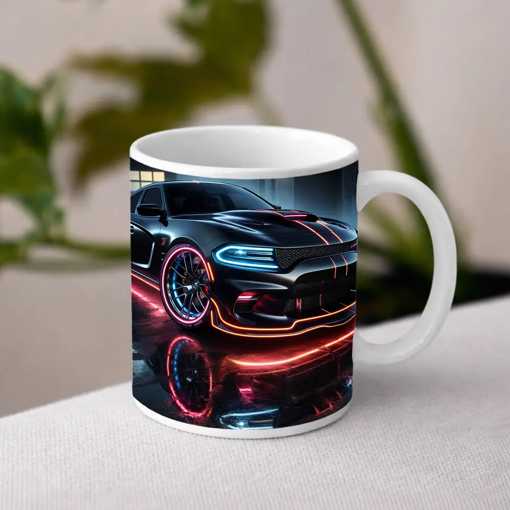Dodge Charger SRT Hellcat Neon Night – Mugs