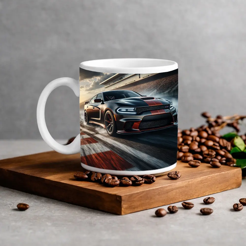 Dodge Charger SRT Hellcat On Racing Track – Mugs