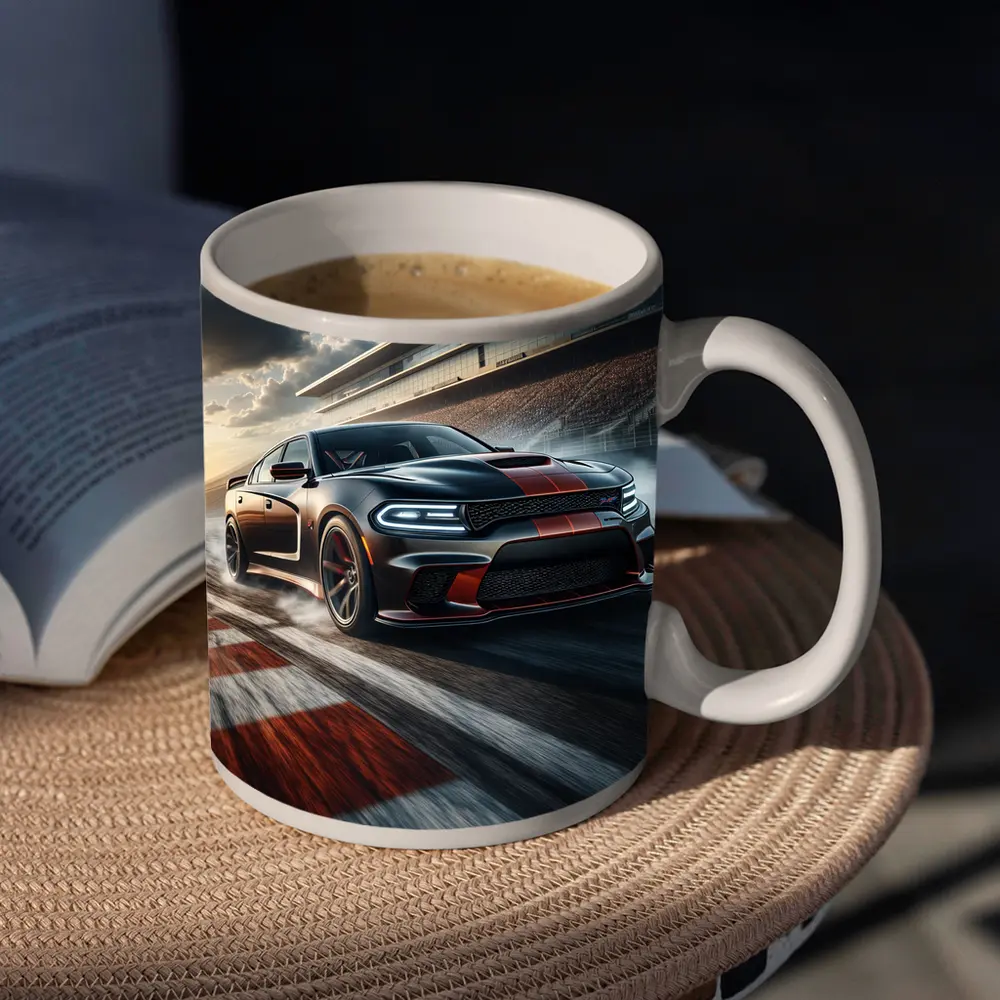 Dodge Charger SRT Hellcat On Racing Track – Mugs