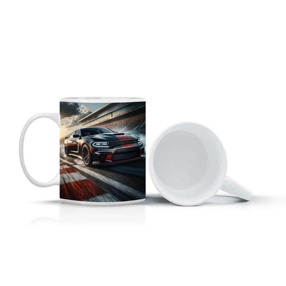 Dodge Charger SRT Hellcat On Racing Track – Mugs