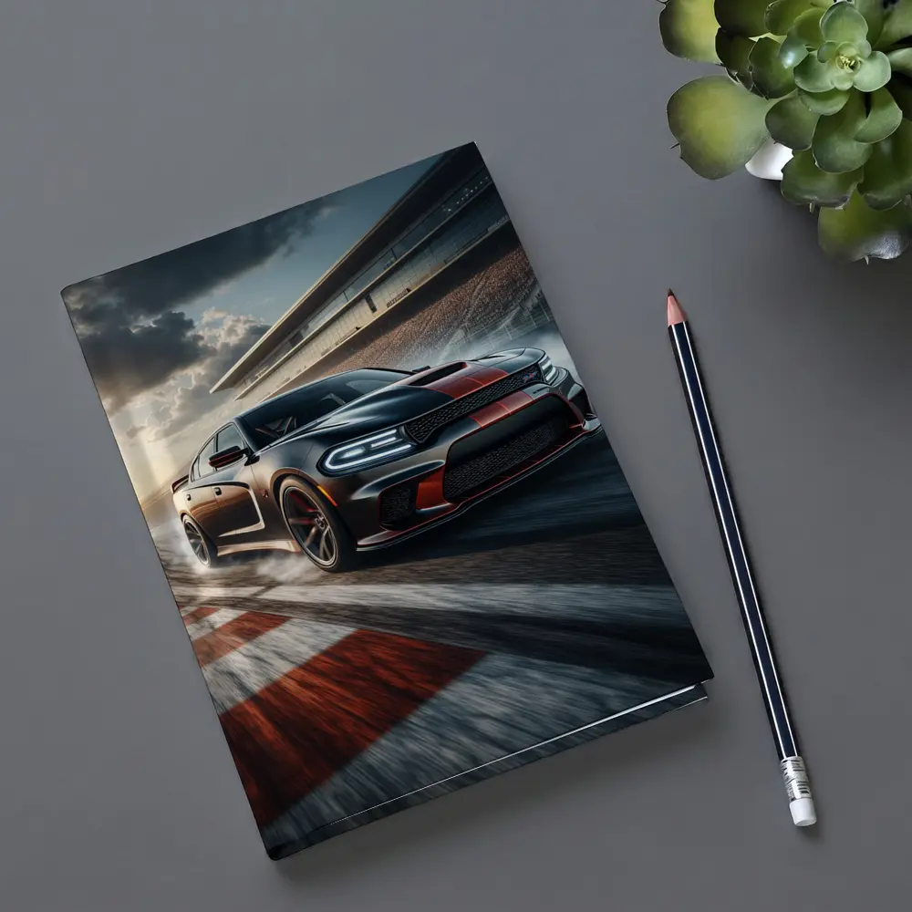 Dodge Charger SRT Hellcat On Racing Track – Notebooks