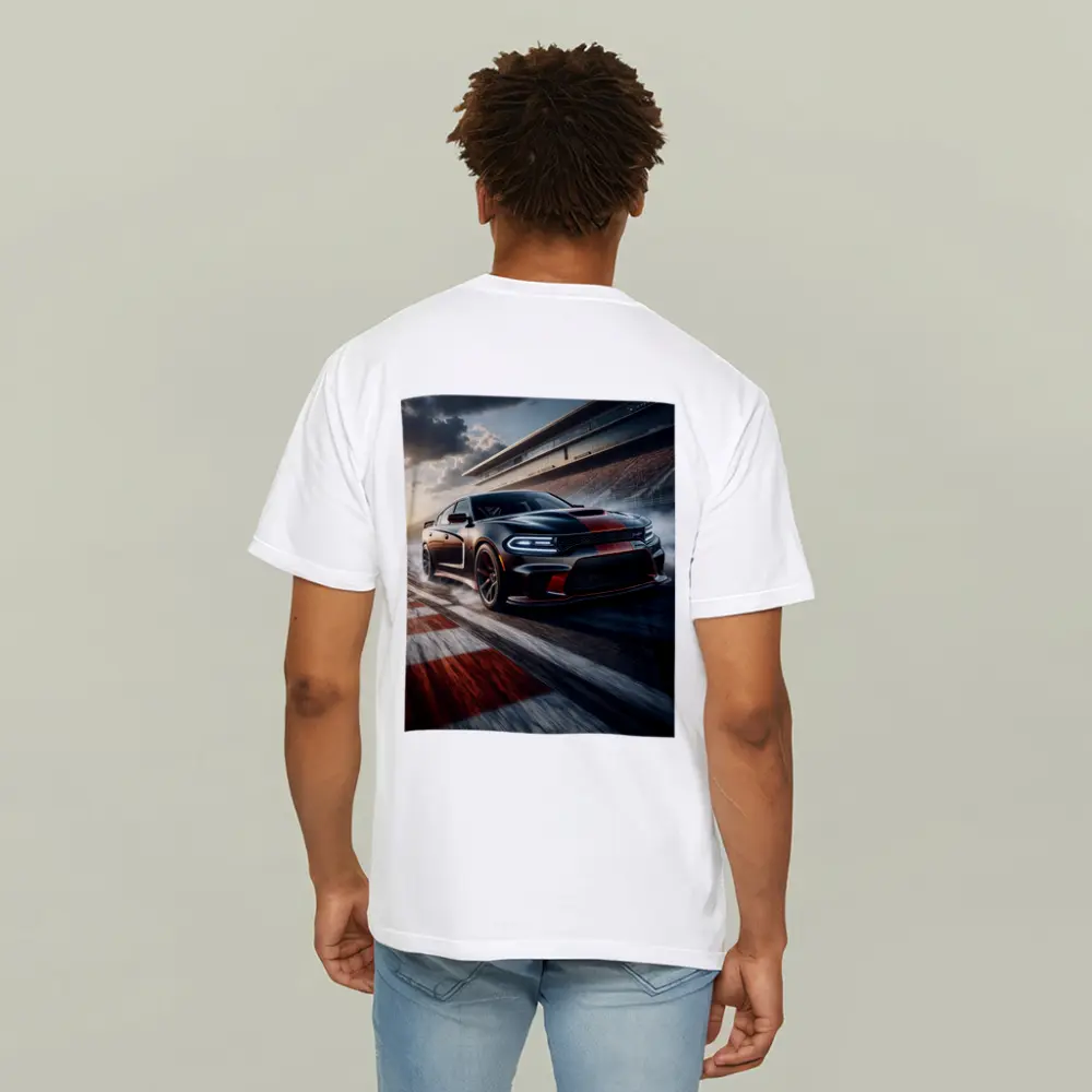 Dodge Charger SRT Hellcat On Racing Track – T-Shirts
