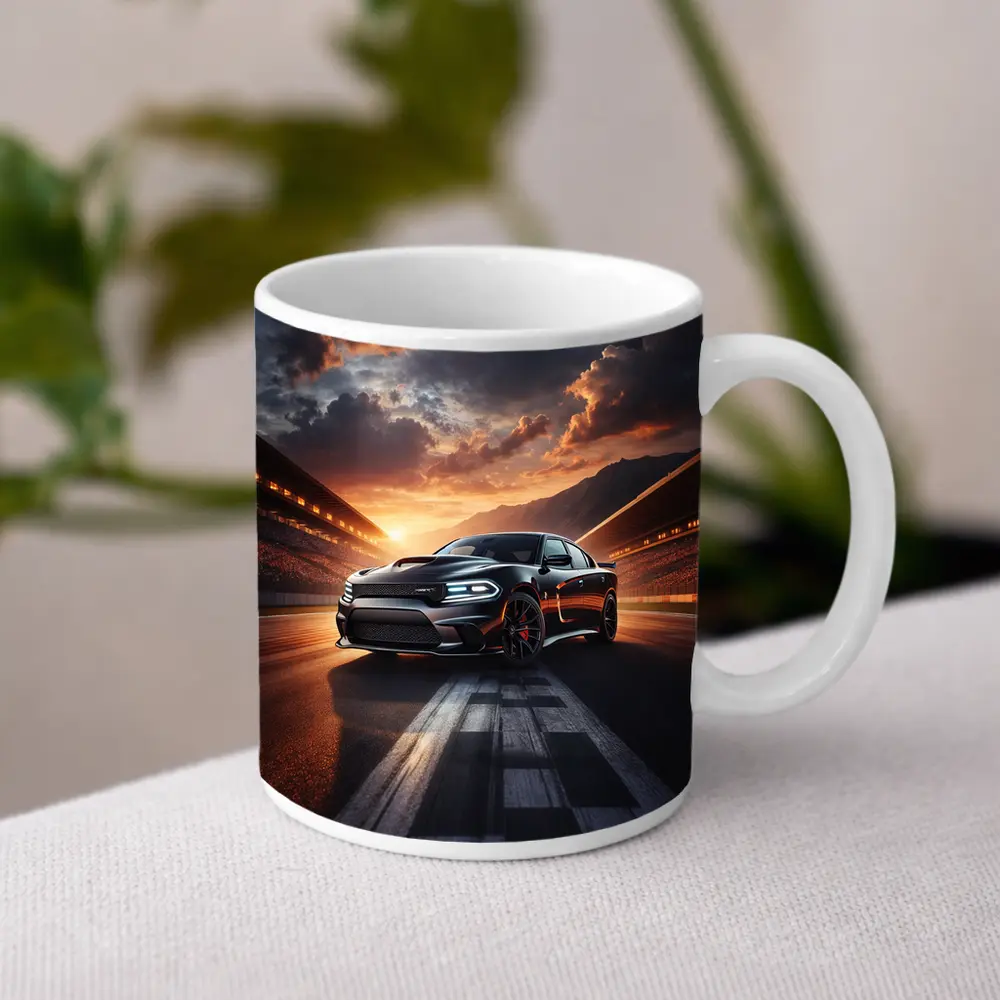 Dodge Charger SRT Hellcat Sunset Racing Track – Mugs