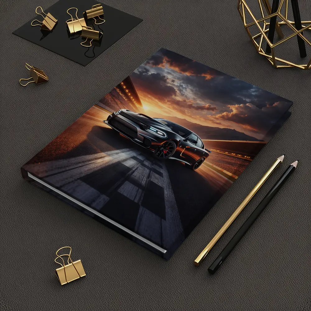 Dodge Charger SRT Hellcat Sunset Racing Track – Notebooks