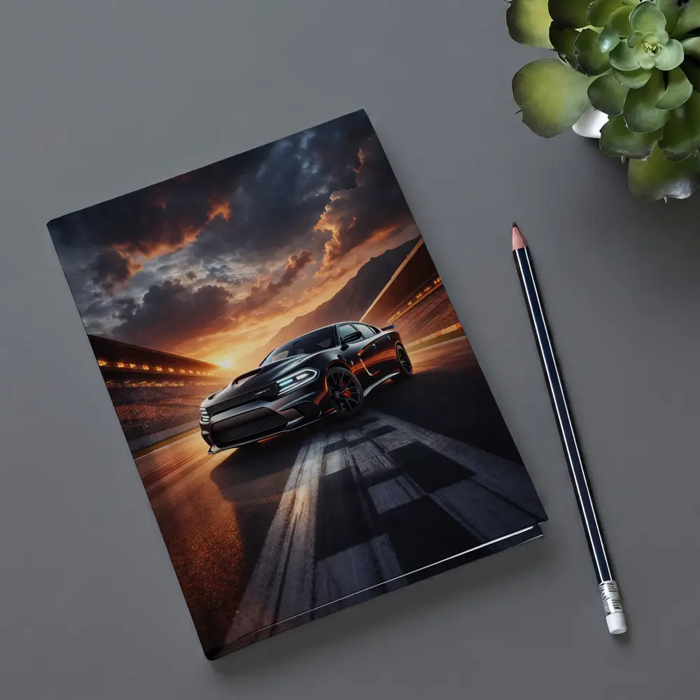 Dodge Charger SRT Hellcat Sunset Racing Track – Notebooks