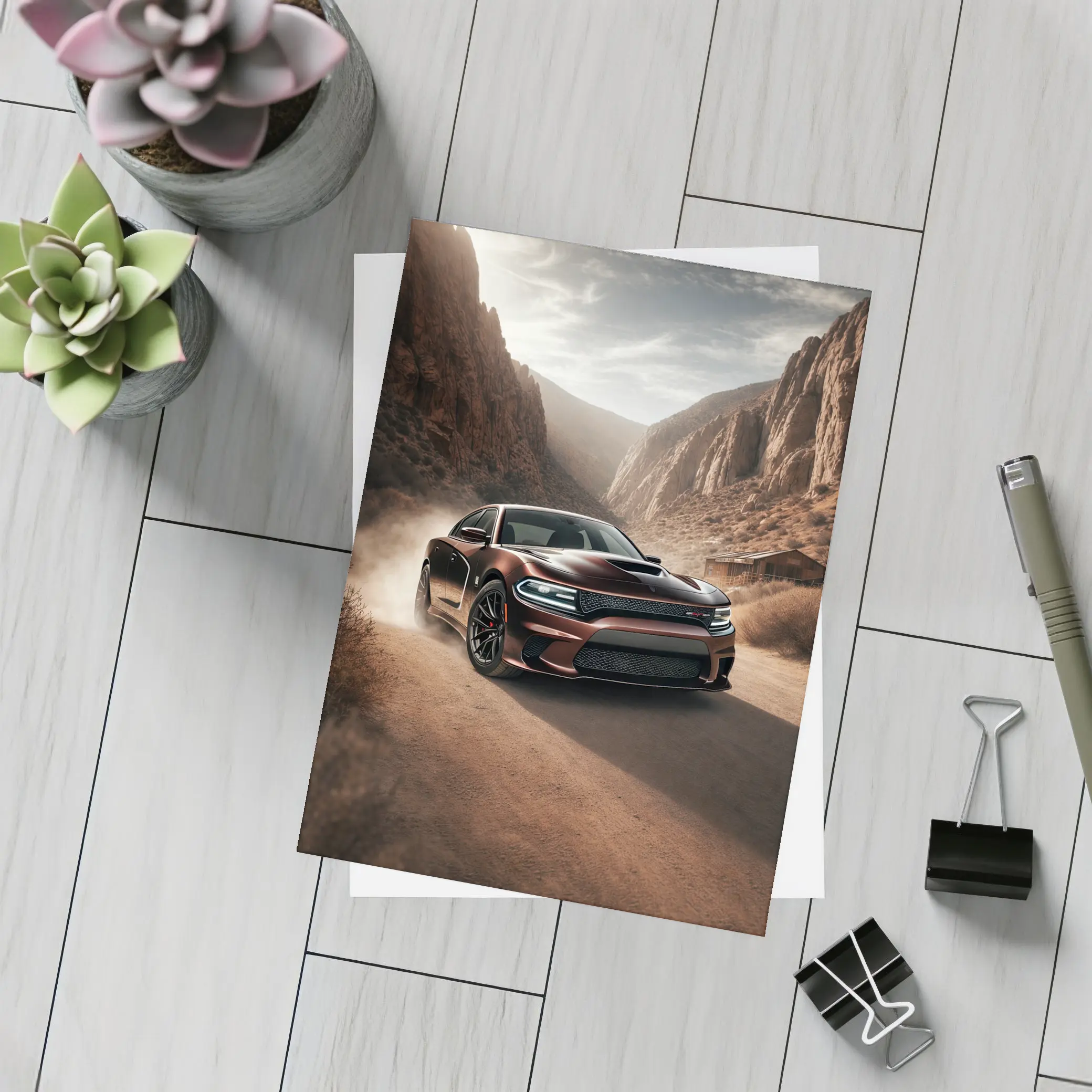 Dodge Charger SRT Hellcat Canyon Dust Road – Postcards