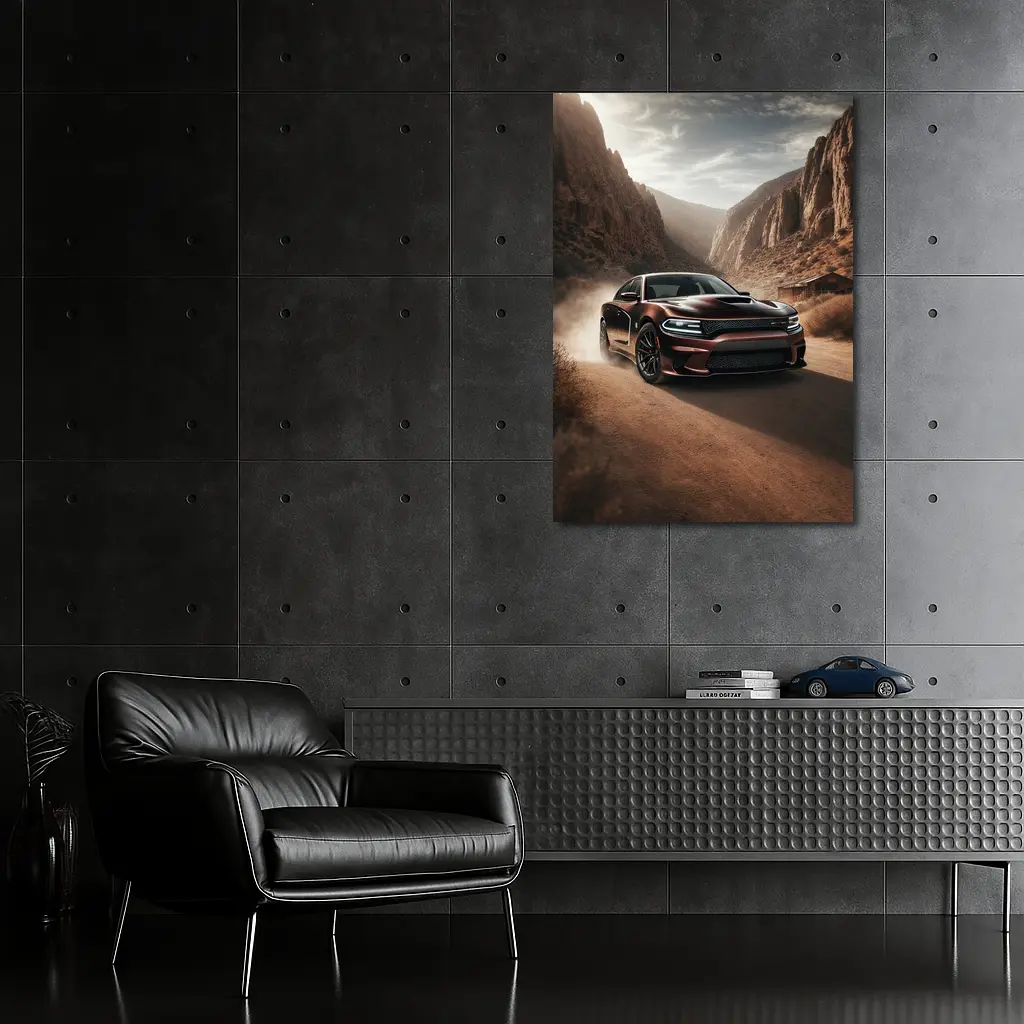 Dodge Charger SRT Hellcat Canyon Dust Road – Wall Art